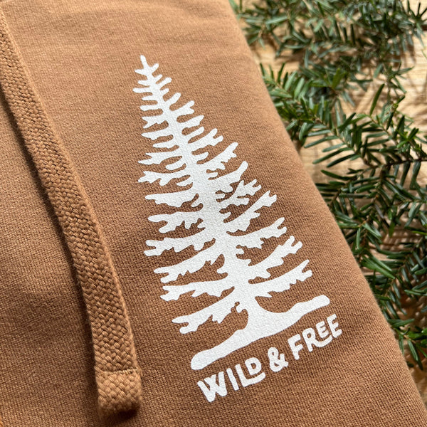 "WILD & FREE"  PULLOVER HOODS