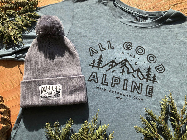 "ALL GOOD IN THE ALPINE" - LONG SLEEVE TEE