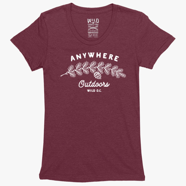 "ANYWHERE OUTDOORS" Women's Tees