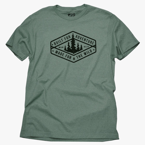 "BUILT FOR ADVENTURE" CREST - MEN'S TEES
