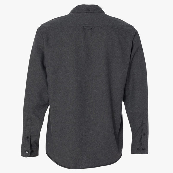 "CAMPFIRE FLEECE" BUTTON UP FLANNEL - CHARCOAL