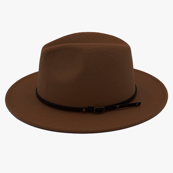 "EXPEDITION" - FELTED WIDE BRIM FEDORA - COFFEE