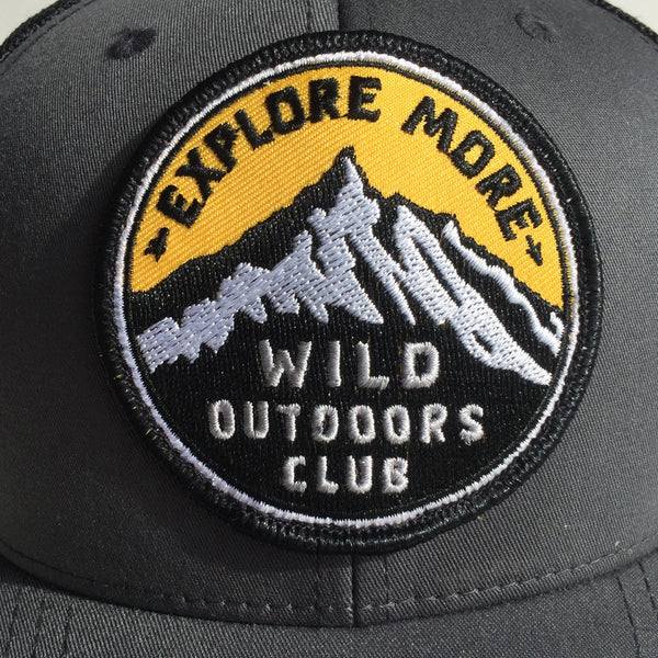 EXPLORE MORE - SNAPBACK TRUCKER HAT - GREY/BLACK
