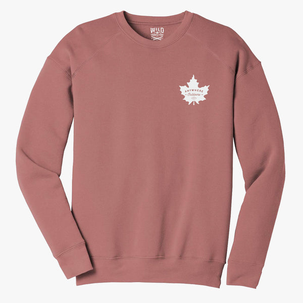 "MAPLE LEAF" CREW NECK SWEATSHIRT