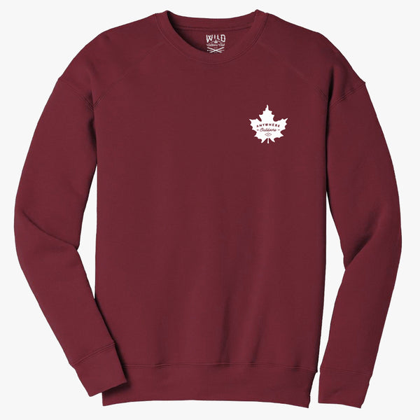 "MAPLE LEAF" CREW NECK SWEATSHIRT