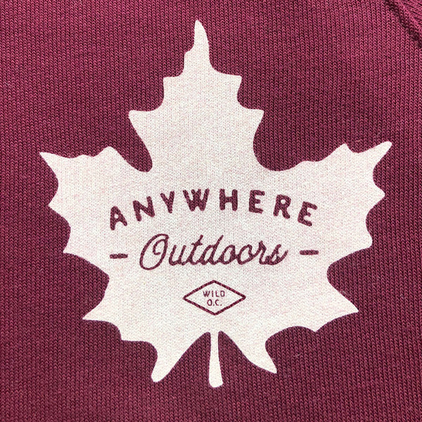 "MAPLE LEAF" CREW NECK SWEATSHIRT