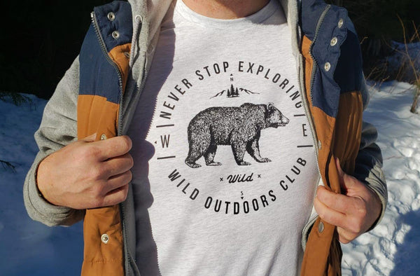 "NEVER STOP EXPLORING" - MENS TEES