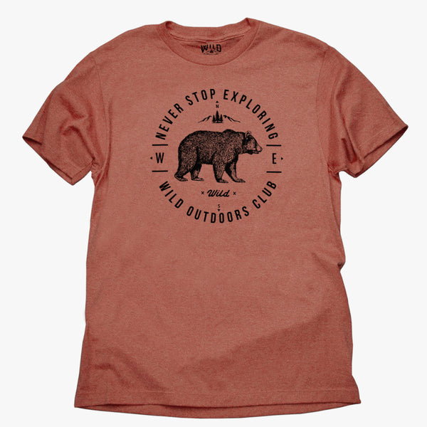 "NEVER STOP EXPLORING" - MENS TEES