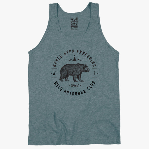 "Never Stop Exploring" - Men's Cut Tanktop