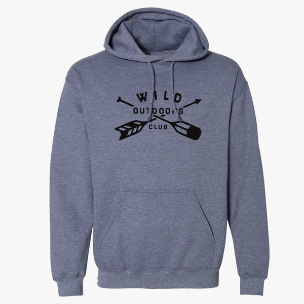 "SCOUT" FLEECE HOODY - DENIM HEATHER
