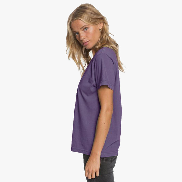 "STAY WILD" - BOYFRIEND TEE - PURPLE HEATHER
