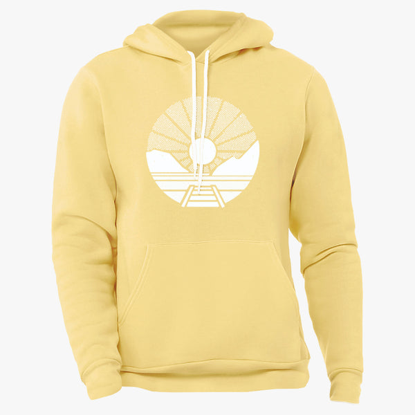 "SUNRAYS" SPONGE FLEECE HOODY - SOFT YELLOW