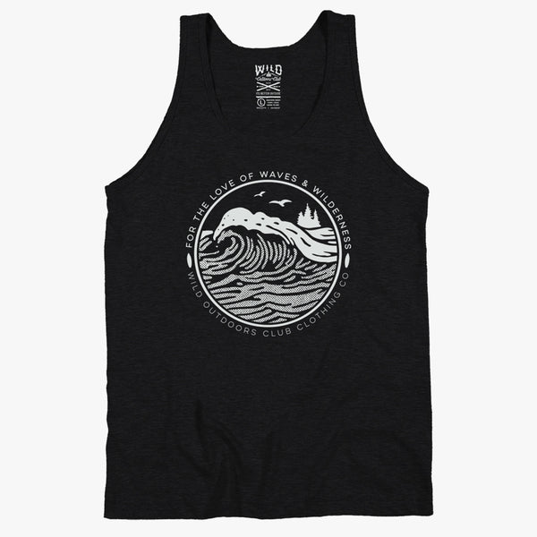 "Waves" - Men's Cut Tanktop