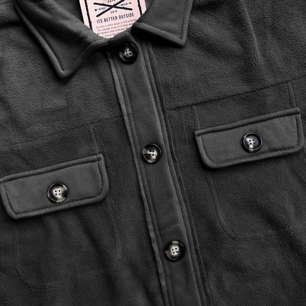 "POLAR FLEECE" WOMEN'S WOOL JACKET - CHARCOAL
