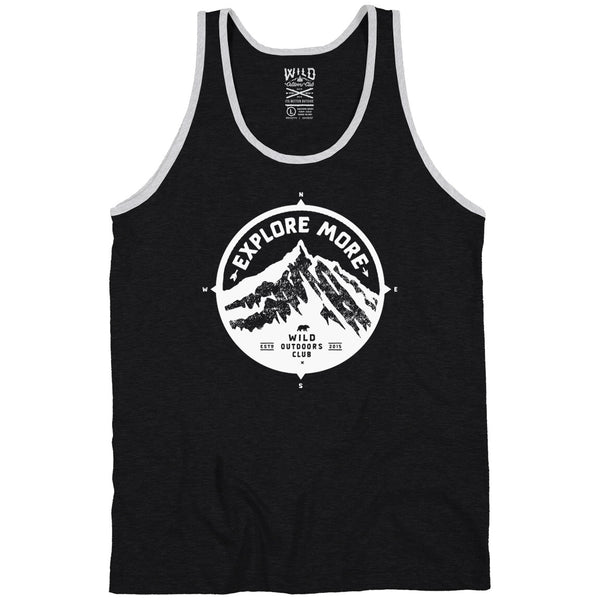 "EXPLORE MORE" - Men's Cut Tanktop