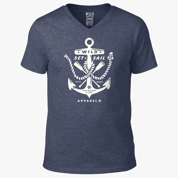 "ANCHOR" - MEN'S V-NECK TEE