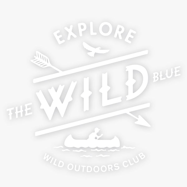 "WILD BLUE" VINYL DYE-CUT STICKERS