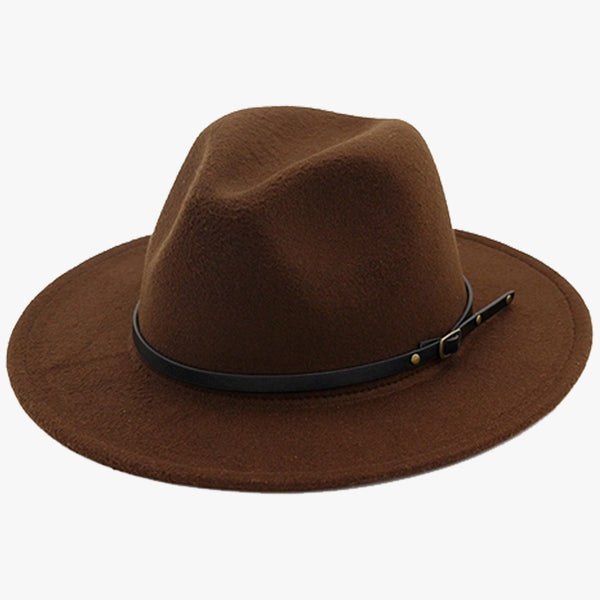 "EXPEDITION" - FELTED WIDE BRIM FEDORA - COFFEE
