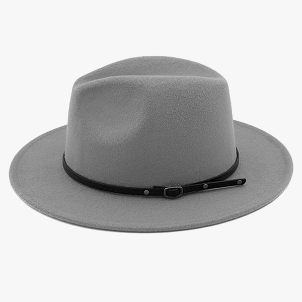 "EXPEDITION" - FELTED WIDE BRIM FEDORA - STONE