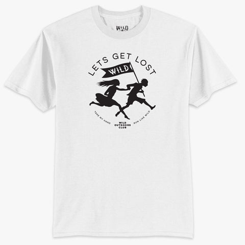 "LETS GET LOST" MEN'S TEE - WHITE