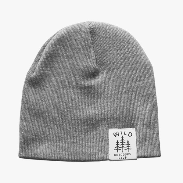WILD - DOUBLE SIDED KNIT TOQUE / GREY MELANGE