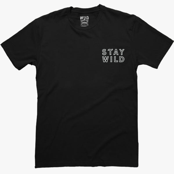 "STAY WILD" CREST MENS TEES